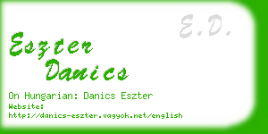eszter danics business card